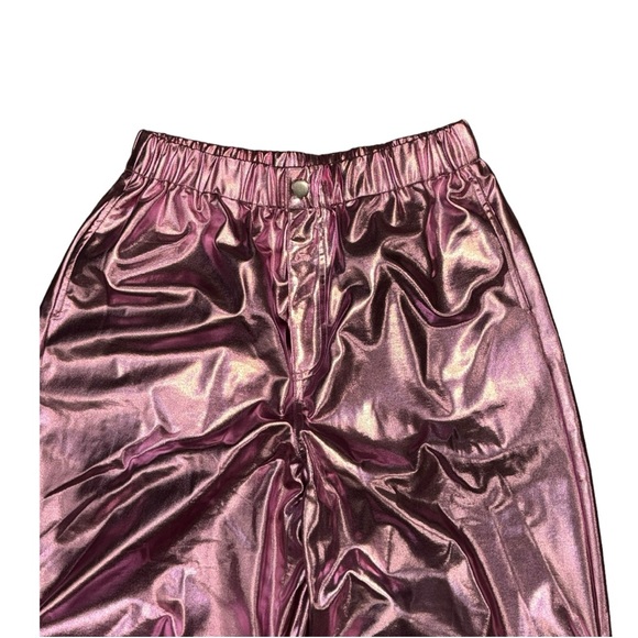 Cider Metallic Pink Parachutes Pants Size Medium - Picture 2 of 7